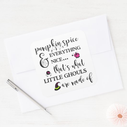 Pumpkin Spice Sticker Sheet (Envelop)