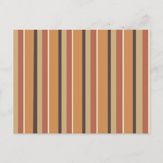 Pumpkin Spice Stripes Briefkaart (Voorkant)