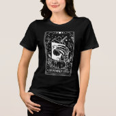 Pumpkin Spice Tarot Kaart Halloween Tri-Blend Shirt (Voorkant)