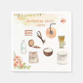 Pumpkin Spice | Thanksgiving Friendsgiving Napkin Servet (Voorkant)