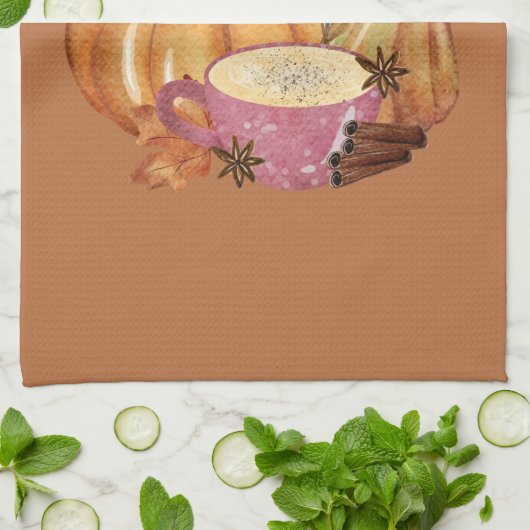 Pumpkin Spice Theedoek (Gevouwen)