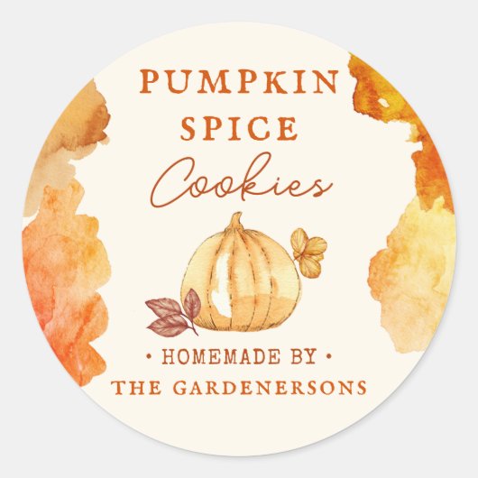 Pumpkin Spice Treat Labels (Voorkant)