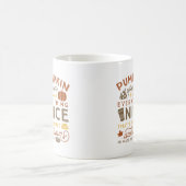 Pumpkin Spice Typographic Autumn Coffee Mok (Center)