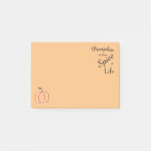Pumpkin-spice van Life Post-it Notes (Voorkant)