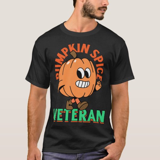 Pumpkin Spice Veteran Cute T shirt Design Funny Pu (Voorkant)