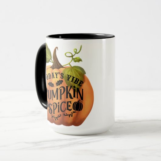 Pumpkin spice vibe mok (Voorkant links)