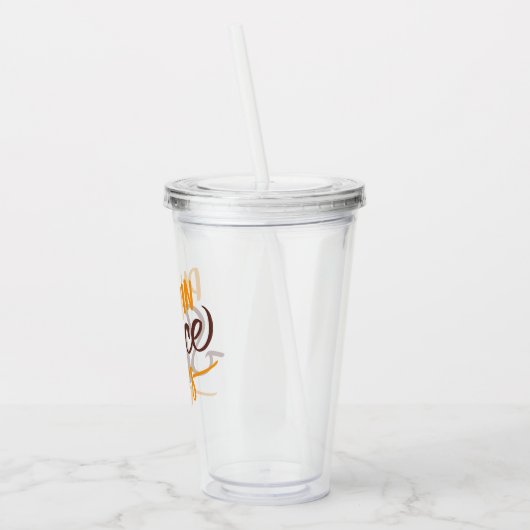 Pumpkin Spice Vibes Acryl Drinkbeker (Links)