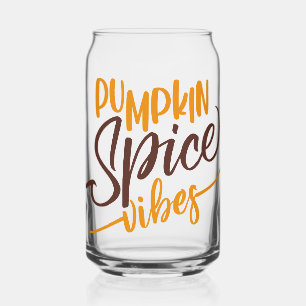 Pumpkin Spice Vibes Blikvorm Glas