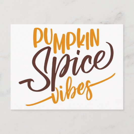 Pumpkin Spice Vibes Briefkaart (Voorkant)