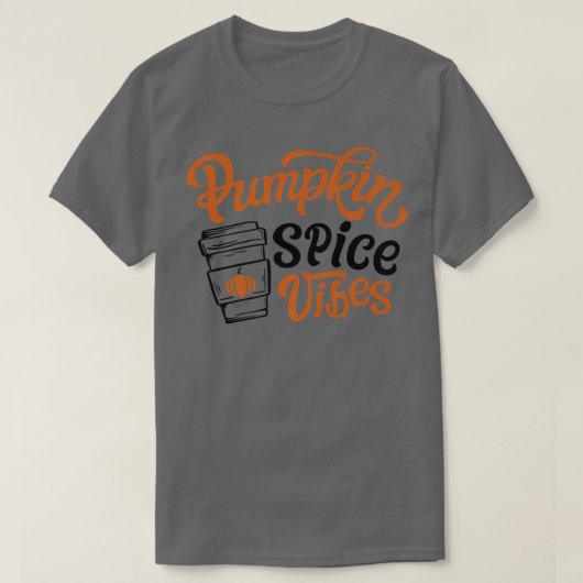 Pumpkin Spice Vibes Cute Autumn Herfst Yall Coffee T-shirt (Design voorkant)