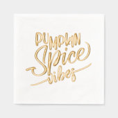 Pumpkin Spice Vibes Folie Servetten (Voorkant)