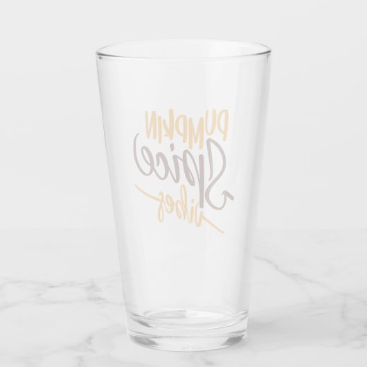 Pumpkin Spice Vibes Glas (Achterkant)