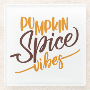 Pumpkin Spice Vibes Glazen Onderzetter