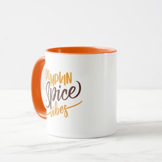 Pumpkin Spice Vibes Mok (Voorkant links)