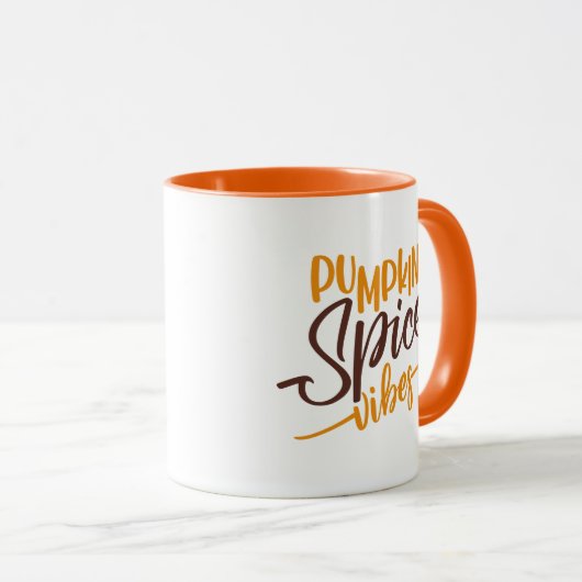 Pumpkin Spice Vibes Mok (Voorkant rechts)