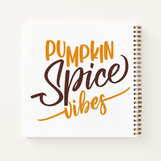 Pumpkin Spice Vibes Notitieboek (Achterkant)