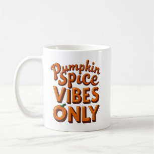 Pumpkin Spice Vibes Only – Retro 70s Groovy Koffiemok