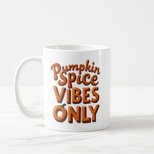 Pumpkin Spice Vibes Only – Retro 70s Groovy Koffiemok (Links)