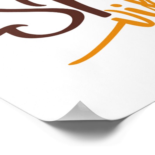 Pumpkin Spice Vibes Poster (Hoek)