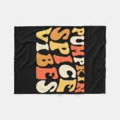 Pumpkin Spice Vibes Retro Herfst Vibes Fleece Deken (Voorkant (Horizontaal))