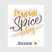 Pumpkin Spice Vibes Sticker (Vel)