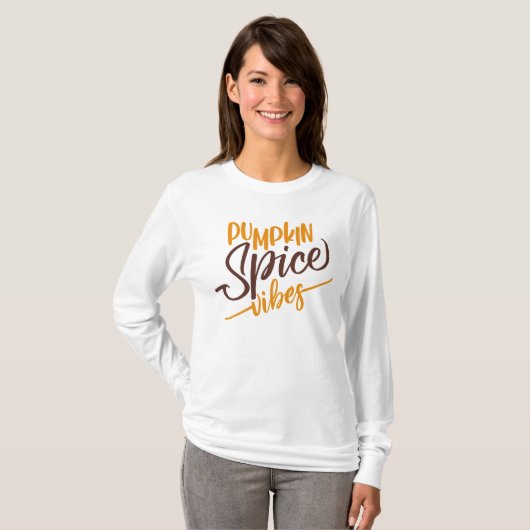 Pumpkin Spice Vibes T-shirt (Voorkant volledig)