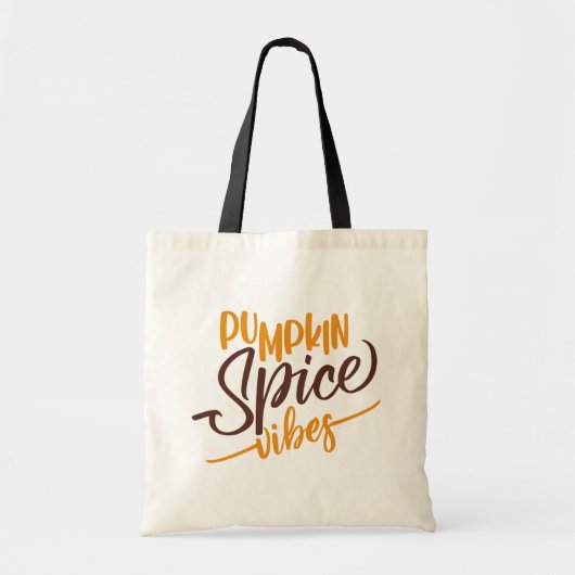 Pumpkin Spice Vibes Tote Bag (Voorkant)
