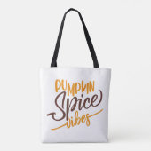 Pumpkin Spice Vibes Tote Bag (Achterkant)