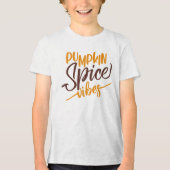 Pumpkin Spice Vibes Tri-Blend Shirt (Voorkant)