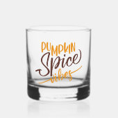 Pumpkin Spice Vibes Whisky Glas (Voorkant)