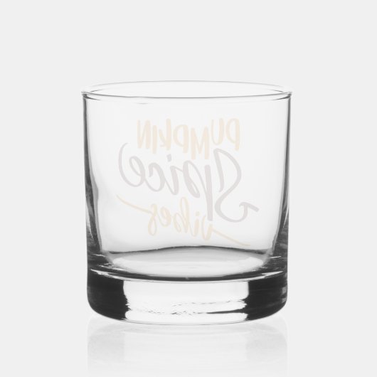 Pumpkin Spice Vibes Whisky Glas (Achterkant)