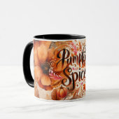 Pumpkin Spice Whimsical Thanksgiving Mok (Voorkant links)