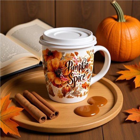 Pumpkin Spice Whimsical Thanksgiving Mok