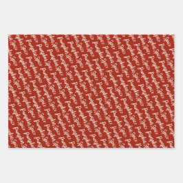 Pumpkin Spice witte script Happy Thanksgiving Inpakpapier Vel