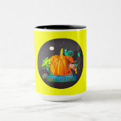 Pumpkin Spirit Mug – Cute Halloween Animals & Moon Mok (Midden)
