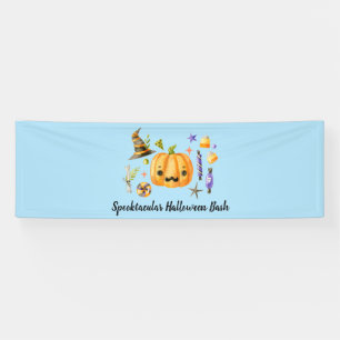 Pumpkin Spooktacular Halloween Bash Blue Spandoek
