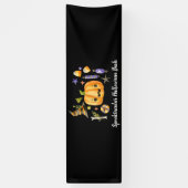 Pumpkin Spooktacular Halloween Bash Party Black Ba Spandoek (Verticaal)