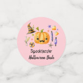 Pumpkin Spooktacular Halloween Bash Pink Confetti (Kleine voorkant)