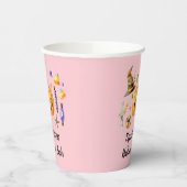 Pumpkin Spooktacular Halloween Bash Pink Papieren Bekers (Links)