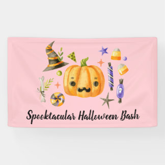 Pumpkin Spooktacular Halloween Bash Pink Spandoek