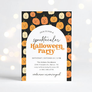 Pumpkin Spooktacular Halloween Party Kaart