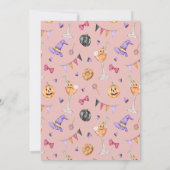 Pumpkin Spooky Party Verjaardag Kaart (Achterkant)