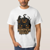 Pumpkin Squad – Dark Jack-o’-Lantern Crew T-shirt (Voorkant)