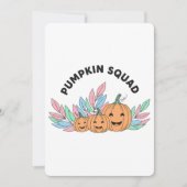 Pumpkin Squad Halloween Flat Kaart | 12,7 cm x 17, (Voorkant)