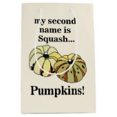 Pumpkin Squash Funny Pumpkins Medium Cadeauzakje (Voorkant)