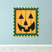 Pumpkin Stamp Canvas Afdruk (Insitu (Houten vloer))