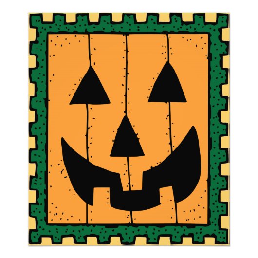 Pumpkin Stamp Photo Print Foto Afdruk (Voorkant)