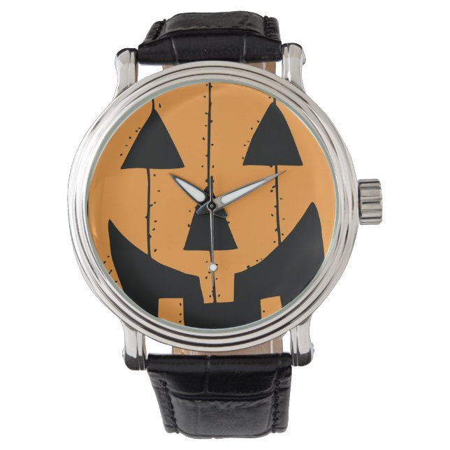 Pumpkin Stamp Watch Horloge (Voorkant)
