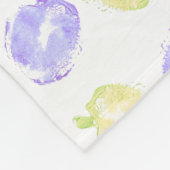 Pumpkin Stamps Hand Painted Halloween Pattern Fleece Deken (Hoek)