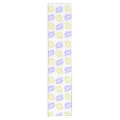 Pumpkin Stamps Hand Painted Halloween Pattern Korte Tafelloper (Voorkant)